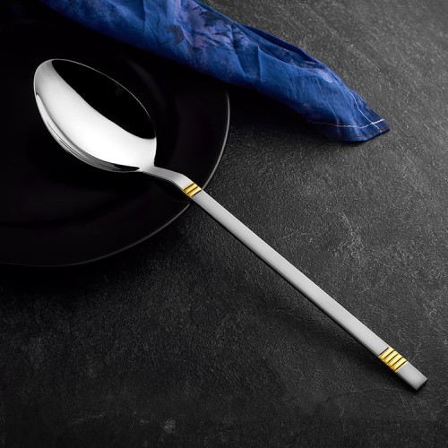 Duru Saten Gold 18/10 Paslanmaz Çelik Servis Kaşık