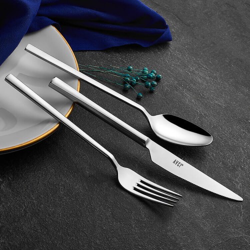 Avcı Klas 30 Parça Çatal Kaşık Takımı 18/10 Paslanmaz Çelik