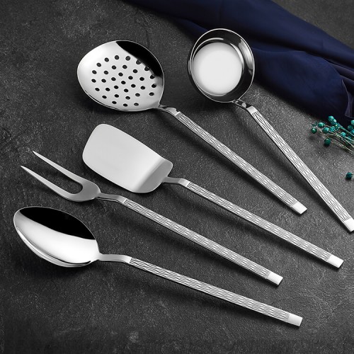 Pera 5 Parça Kepçe Kevgir Takımı 18/10 Paslanmaz Çelik